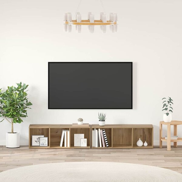 Sestava TV skříněk 2 ks Artisanový dub Kompozitní dřevo 3393551