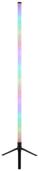 GLOBO 28062 ROCKY dekorační osvětlení - stojací lampa V1130mm LED 7 RGB černá, dúhový efekt, USB Cable incl., dálkový ovladač
