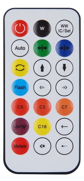 GLOBO 28062 ROCKY dekorační osvětlení - stojací lampa V1130mm LED 7 RGB černá, dúhový efekt, USB Cable incl., dálkový ovladač
