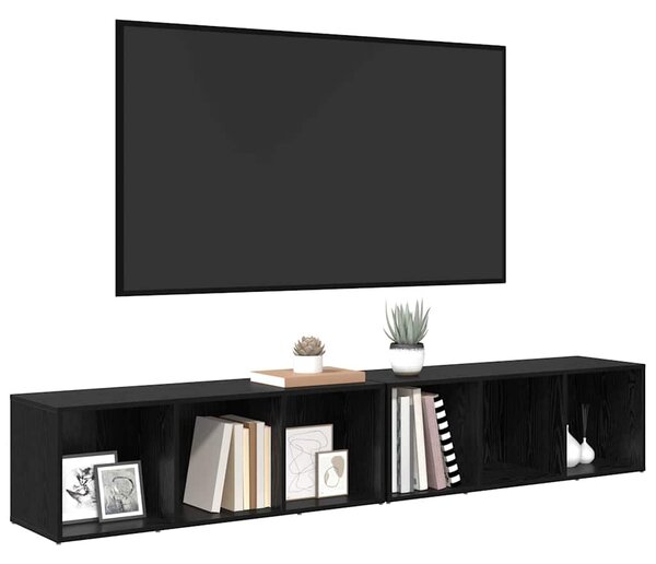 Sestava TV skříněk 2 ks Černý dub Kompozitní dřevo 3393550