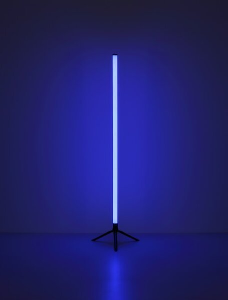 GLOBO 28062 ROCKY dekorační osvětlení - stojací lampa V1130mm LED 7 RGB černá, dúhový efekt, USB Cable incl., dálkový ovladač