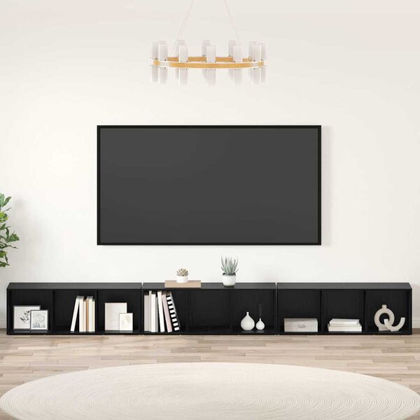 Sestava TV skříněk 3 ks Černý dub Kompozitní dřevo 3393553
