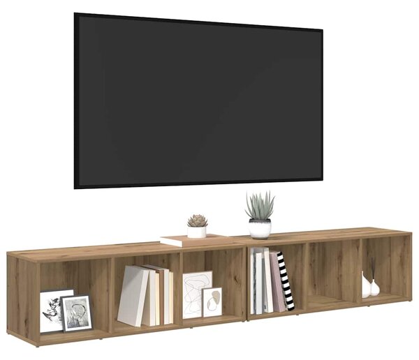 Sestava TV skříněk 2 ks Artisanový dub Kompozitní dřevo 3393551