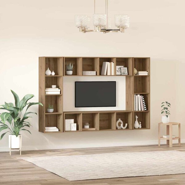 Sestava TV skříněk 4 ks Hnědá Kompozitní dřevo 3393545