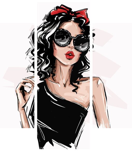Obraz - Fashion woman (125x70 cm)