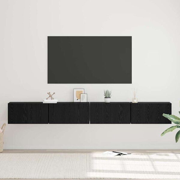 Sestava TV skříněk 4 ks Černý dub Kompozitní dřevo 3393571