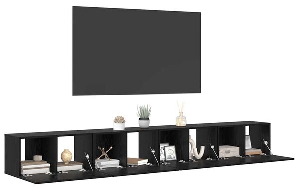 Sestava TV skříněk 4 ks Černý dub Kompozitní dřevo 3393571