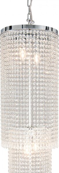 Křišťálový lustr Morell – 30x185/245 cm