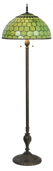Stojací Tiffany lampa Dries – 51x165 cm