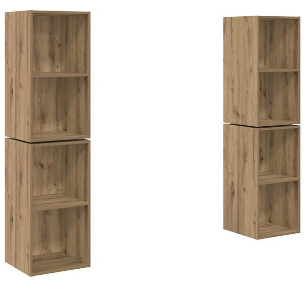 Sestava TV skříněk 4 ks Artisanový dub Kompozitní dřevo 3393563