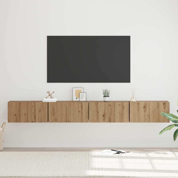 Sestava TV skříněk 4 ks Artisanový dub Kompozitní dřevo 3393572