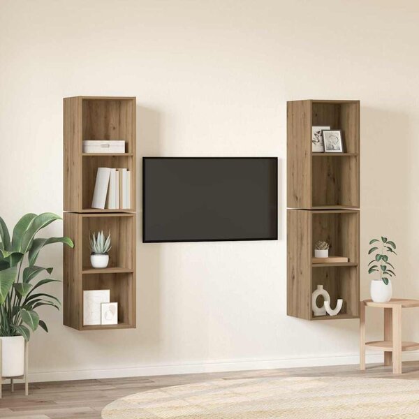 Sestava TV skříněk 4 ks Artisanový dub Kompozitní dřevo 3393563