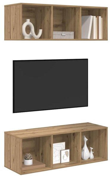 Sestava TV skříněk 2 ks Artisanový dub Kompozitní dřevo 3393575