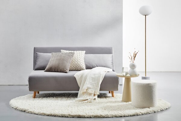 ROZKLÁDACÍ POHOVKA, textil, světle šedá Carryhome - Rozkládací sedačky