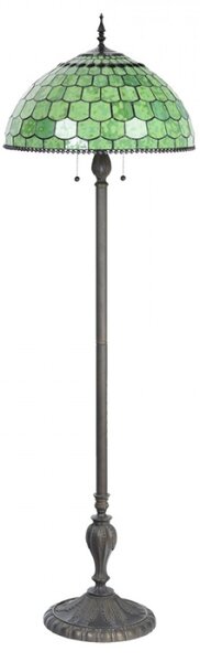Stojací Tiffany lampa Dries – 51x165 cm