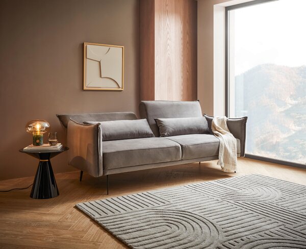 ROZKLÁDACÍ POHOVKA, kov, textil, tmavě šedá Stylife - Rozkládací sedačky