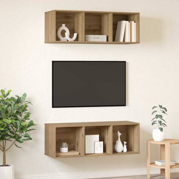 Sestava TV skříněk 2 ks Artisanový dub Kompozitní dřevo 3393575