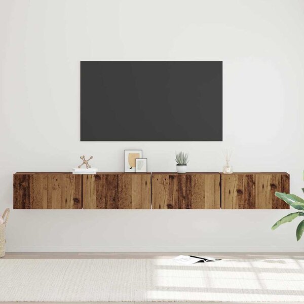 Sestava TV skříněk 4 ks Staré dřevo Kompozitní dřevo 3393570