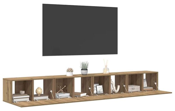 Sestava TV skříněk 4 ks Artisanový dub Kompozitní dřevo 3393572