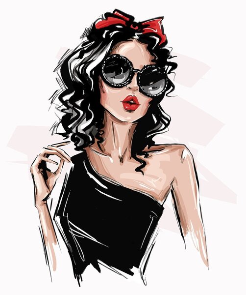 Obraz - Fashion woman (70x50 cm)