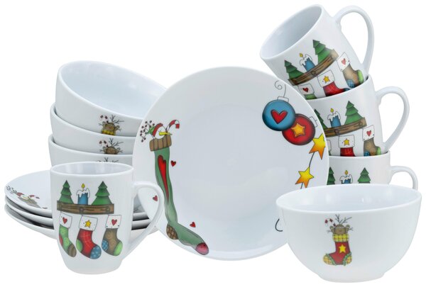 SNÍDAŇOVÁ SOUPRAVA Luna Socken 12dílné Creatable - Kávové servisy, Online Only
