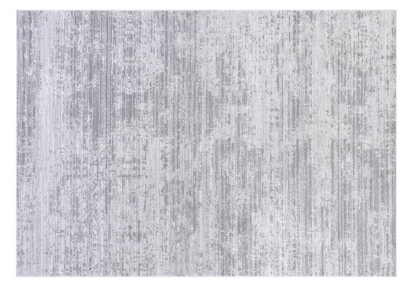 Makro Abra Moderní kusový koberec COMO PS01A Proužky světle šedý Rozměr: 80x150 cm