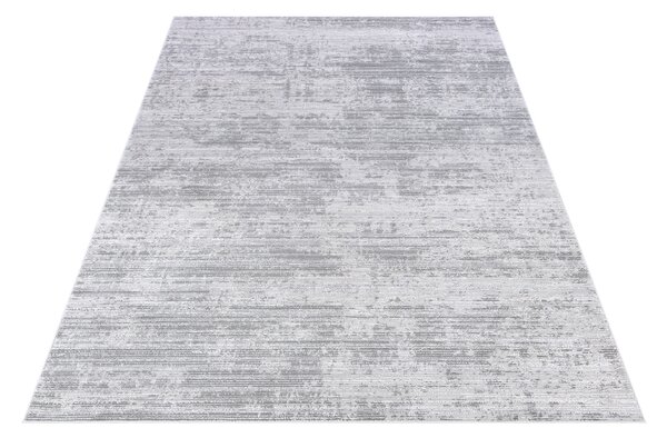 Makro Abra Moderní kusový koberec COMO PS01A Proužky světle šedý Rozměr: 80x150 cm