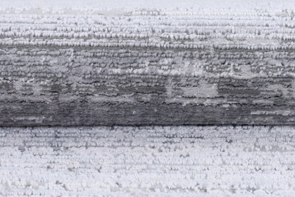 Makro Abra Moderní kusový koberec COMO PS01A Proužky světle šedý Rozměr: 80x150 cm