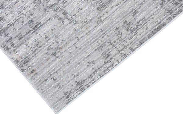 Makro Abra Moderní kusový koberec COMO PS01A Proužky světle šedý Rozměr: 80x150 cm