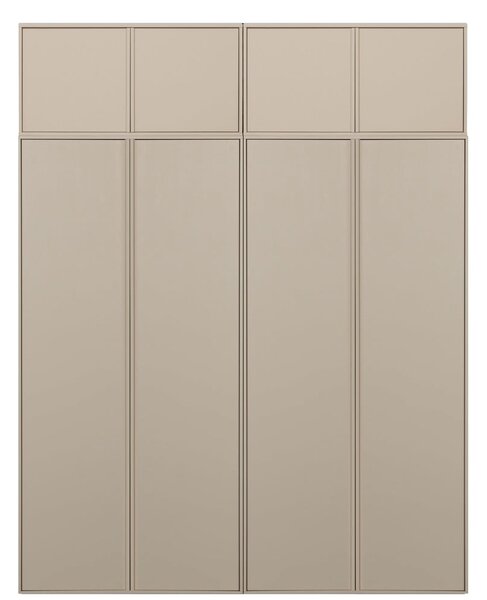 Krémová modulární skříň z borovicového dřeva 200x250 cm Daily – vtwonen