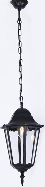 Kaja Lozana venkovní závěsná lampa 1x60 W černá K-5006HCZARNY