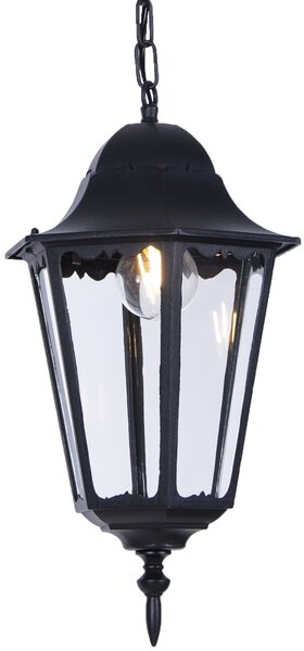 Kaja Lozana venkovní závěsná lampa 1x60 W černá K-5006HCZARNY