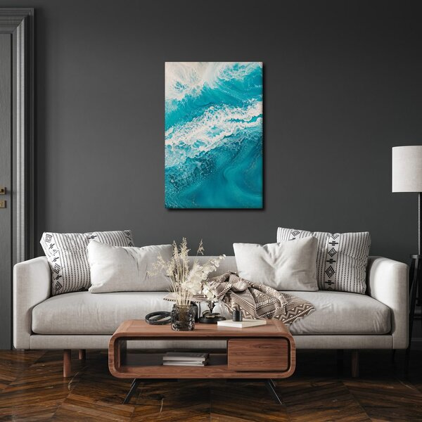 Obraz pěna oceánu v modrých tónech