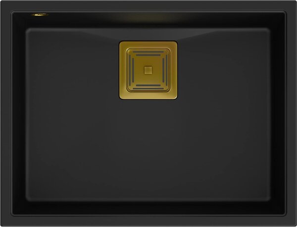 Quadron David závěsný dřez 55x42 cm černá HQD5542U7-G1
