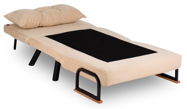 Hanah Home Rozkládací křeslo Sando 60 cm krémové