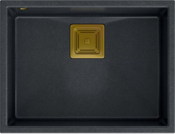 Quadron David závěsný dřez 55x42 cm černá HQD5542U8-G1