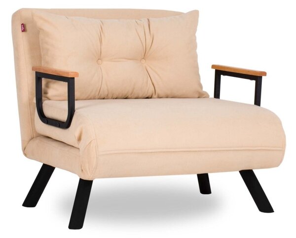 Hanah Home Rozkládací křeslo Sando 60 cm krémové