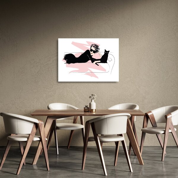 Skleněný obraz - Fashion lady (70x50 cm)