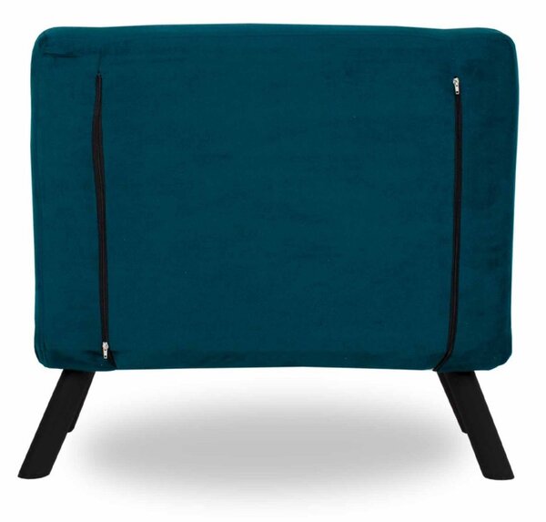 Hanah Home Rozkládací křeslo Sando 60 cm petrolejové