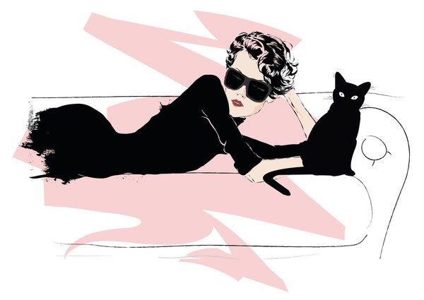Obraz - Fashion lady (70x50 cm)