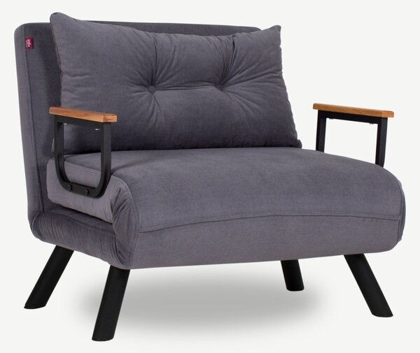 Hanah Home Rozkládací křeslo Sando 60 cm šedé