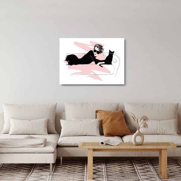Skleněný obraz - Fashion lady (70x50 cm)