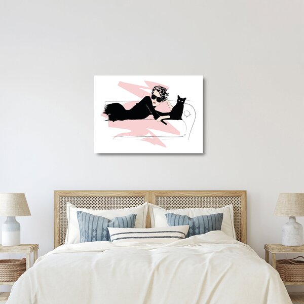 Skleněný obraz - Fashion lady (70x50 cm)