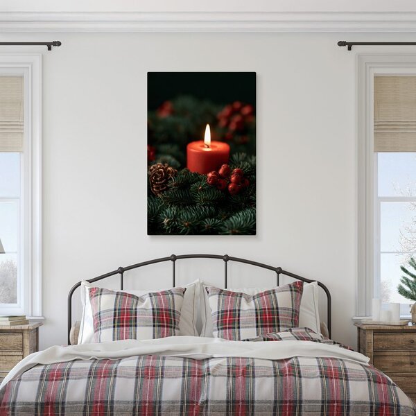 Obraz adventní světlo mezi šiškami