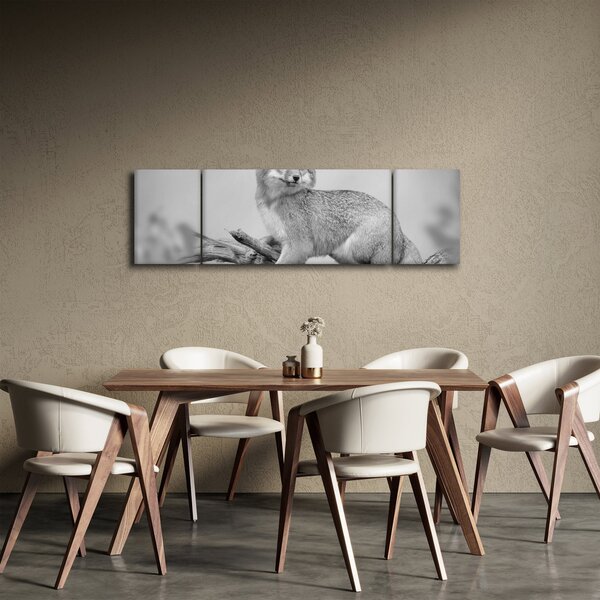 Obraz - Liška šedá (170x50 cm)