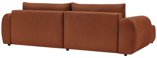 -25 % Dny MOMENTI– Bobochic Paris Terakotově oranžová rozkládací pohovka Lucien 314 cm, levá