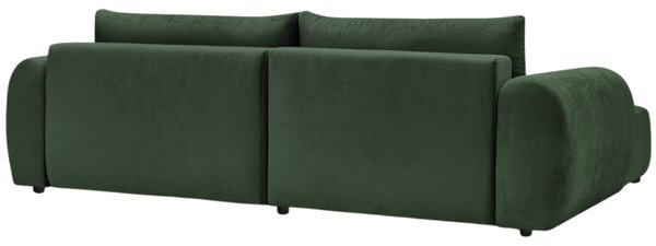 -25 % Dny MOMENTI– Bobochic Paris Zelená rozkládací pohovka Lucien 314 cm, levá