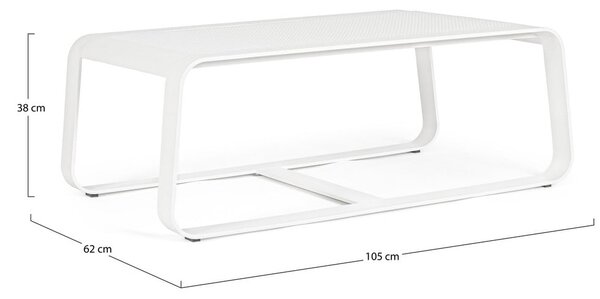 Hliníkový zahradní konferenční stolek 62x105 cm Merrigan – Bizzotto