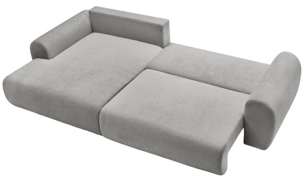 -25 % Dny MOMENTI– Bobochic Paris Světle šedá rozkládací pohovka Lucien 314 cm, levá