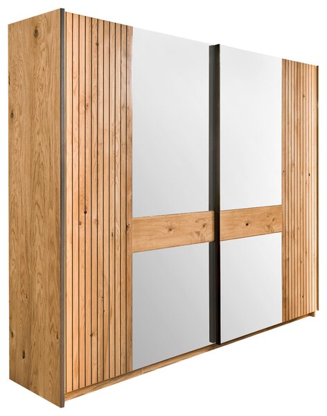 SKŘÍŇ S POSOUVACÍMI DVEŘMI, dub, barvy dubu, 242/214/67 cm Linea Natura - Šatní skříně